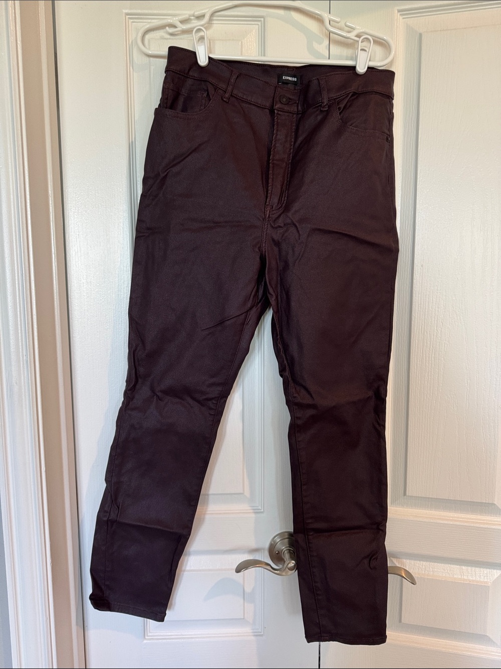 Women’s Express Skinny Jeans Pants in Dark Purple